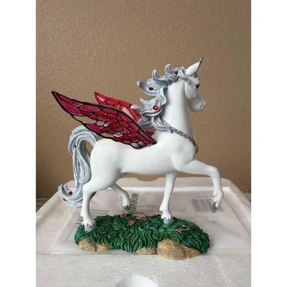 Hamilton Collection Jeweled Reflections Ruby Regalia Unicorn USED w/Box & COA - Picture 8 of 16